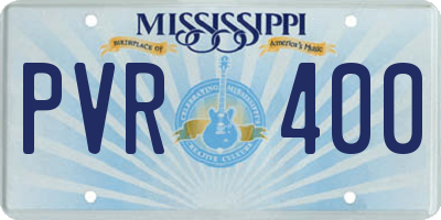 MS license plate PVR400