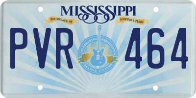 MS license plate PVR464