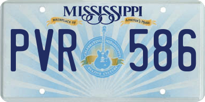 MS license plate PVR586