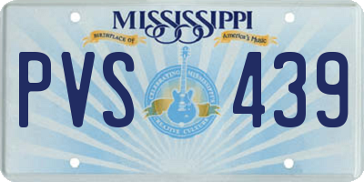 MS license plate PVS439