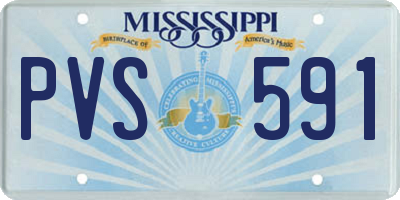 MS license plate PVS591