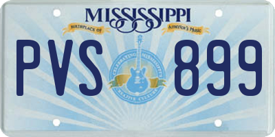MS license plate PVS899