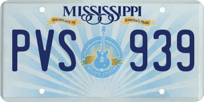 MS license plate PVS939