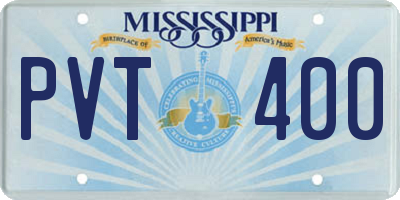 MS license plate PVT400