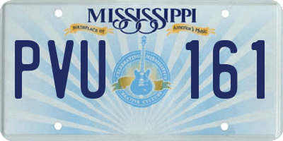 MS license plate PVU161