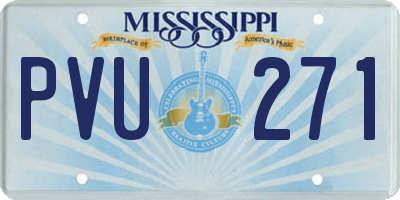 MS license plate PVU271