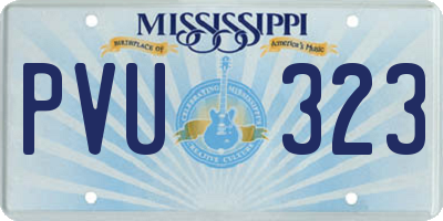 MS license plate PVU323