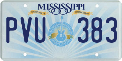 MS license plate PVU383