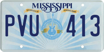 MS license plate PVU413