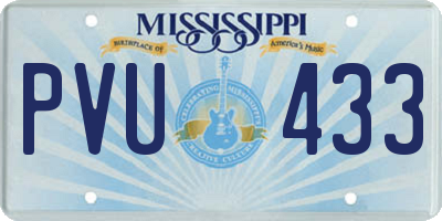 MS license plate PVU433