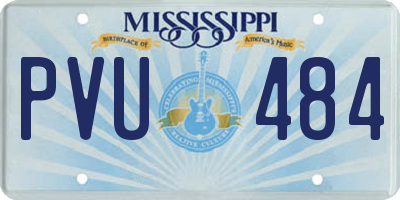 MS license plate PVU484