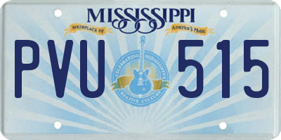 MS license plate PVU515