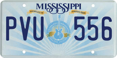 MS license plate PVU556