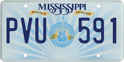 MS license plate PVU591