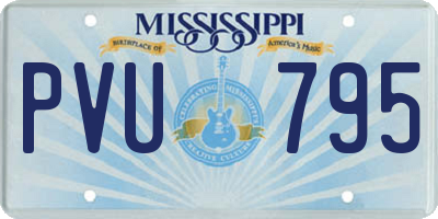 MS license plate PVU795