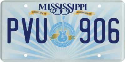 MS license plate PVU906