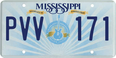 MS license plate PVV171