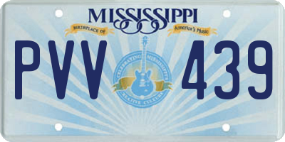 MS license plate PVV439