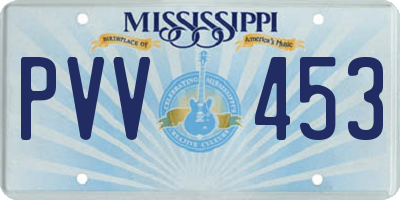 MS license plate PVV453