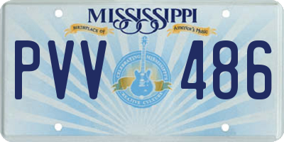 MS license plate PVV486