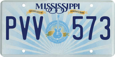 MS license plate PVV573