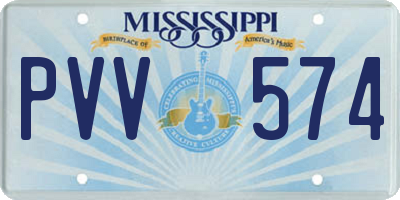 MS license plate PVV574