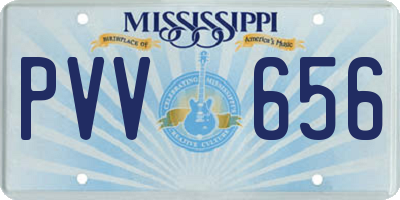 MS license plate PVV656