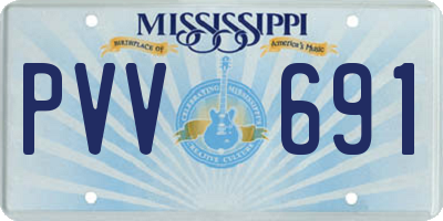 MS license plate PVV691