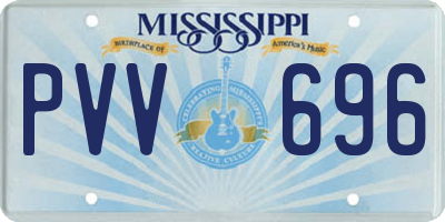 MS license plate PVV696