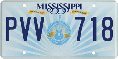 MS license plate PVV718