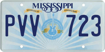 MS license plate PVV723