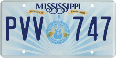 MS license plate PVV747
