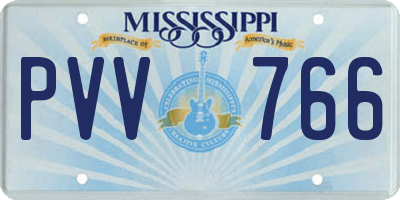 MS license plate PVV766