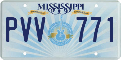 MS license plate PVV771