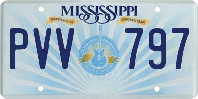 MS license plate PVV797