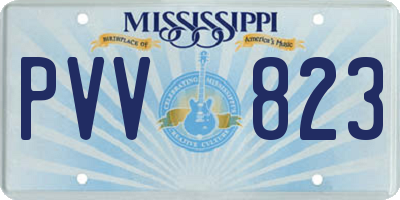 MS license plate PVV823