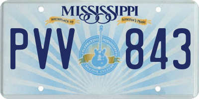 MS license plate PVV843