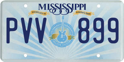 MS license plate PVV899