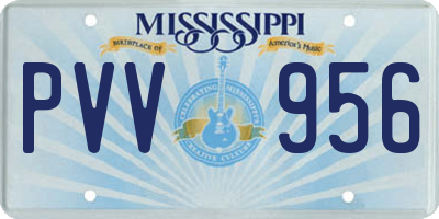 MS license plate PVV956
