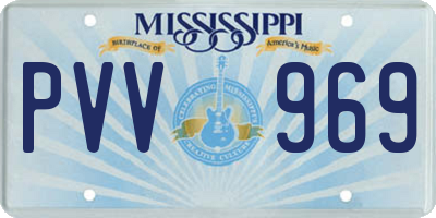 MS license plate PVV969