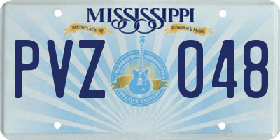 MS license plate PVZ048