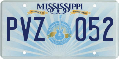 MS license plate PVZ052
