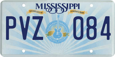 MS license plate PVZ084