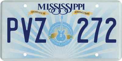 MS license plate PVZ272