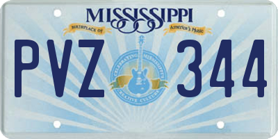 MS license plate PVZ344