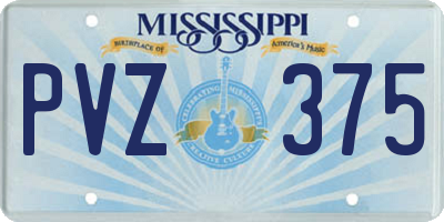 MS license plate PVZ375