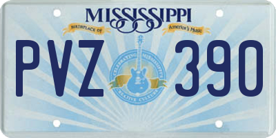 MS license plate PVZ390