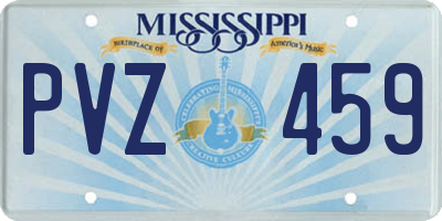 MS license plate PVZ459