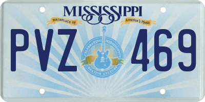 MS license plate PVZ469