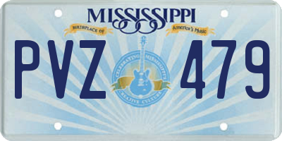 MS license plate PVZ479